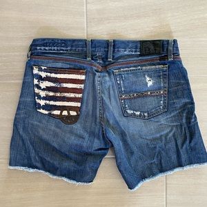 Lucky Brand Embroidered Americana RileyJean Shorts